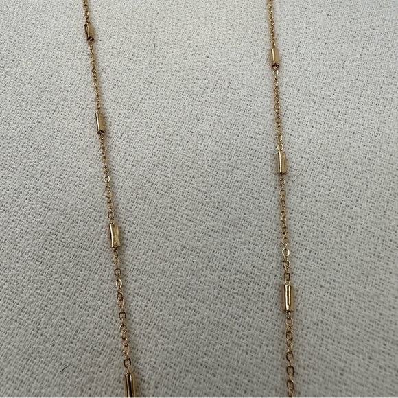 Pendant Mama Necklace Gold Tone Brown Stone - Picture 5 of 8